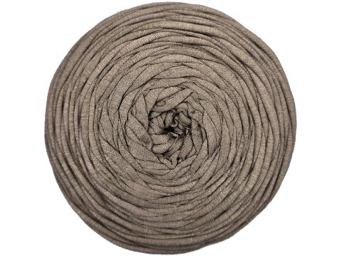Spaghetti cotton BEŻ ZIMNY LATTE cena za 1 sztukę około 120m włóczka z recyklingu t-shirt nici bawełna s