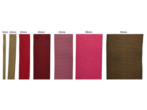 Ryps 50mm 385 Bordo Wiśnia taśma tasiemka wstążka rypsowa 25m francuska tasiemki rypsowe w najlepszej jakości