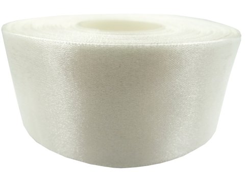 38mm Wstążka atłasowa 163 Ecru rolka 25m największy wybór wstążek satynowych w Warszawie Gold-Pol