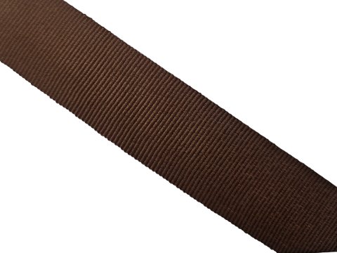 Ryps 25mm 247 Brąz Czekolada francuska taśma tasiemka wstążka rypsowa 25m francuskie tasiemki rypsowe w hurtowni