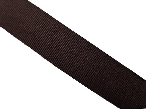 Ryps 25mm 417 Brąz Gorzka Czekolada francuska taśma tasiemka wstążka rypsowa 25m francuskie tasiemki rypsowe w hurtowni