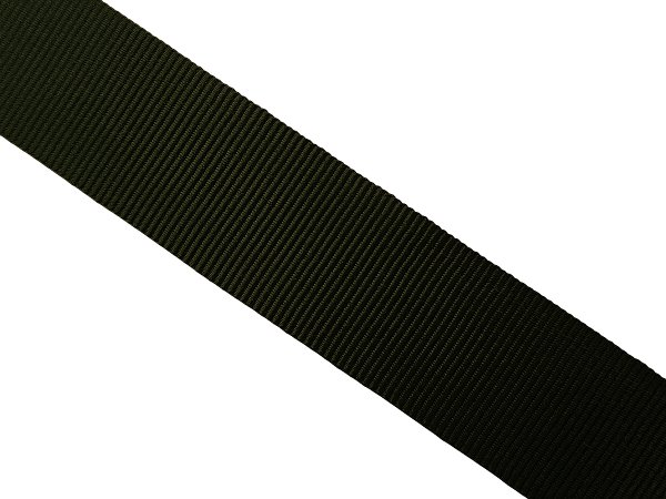 Ryps 25mm 366 Zielony Khaki Ciemny francuska taśma tasiemka wstążka rypsowa 1m francuskie tasiemki rypsowe w hurtownia rypsów