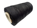 Sznurek 1mm lniany CZARNY 100g 170m nici lniane