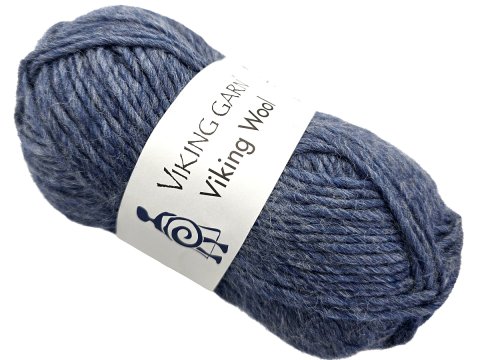 VIKING WOOL włóczka 527 Niebieski Jeans Dżinsowy Viking Garn 50g 100m 100% wełna czesankowa HIGHLAND na sweter GOLD-POL Warszawa