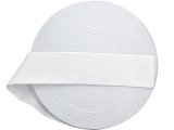 Guma 5cm 50mm Polska tkana Biała cena za hurt 25m gumka krawiecka odzieżowa szeroka hurtownia gum Gold-Pol Warszawa