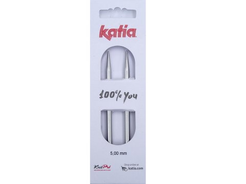 Druty 5mm aluminiowe wymienne KnitPro by Katia idealne wygodne w podróży sklep z włóczkami i akcesoriami Kati Warszawa