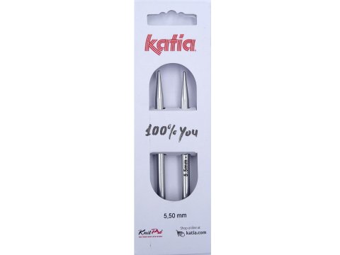 Druty 5,5mm aluminiowe wymienne KnitPro by Katia idealne wygodne w podróży sklep z włóczkami i akcesoriami Kati Warszawa
