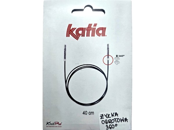 Żyłka 40cm 360° wymienna obrotowa KnitPro by Katia idealne wygodne w podróży sklep z włóczkami i akcesoriami Kati Warszawa