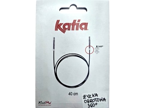 Żyłka 40cm 360° wymienna obrotowa KnitPro by Katia idealne wygodne w podróży sklep z włóczkami i akcesoriami Kati Warszawa