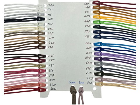 Sznurek 3mm 110m 600 TURKUS ZGASZONY płaski 100% poliestrowy na torebki sklep hurtownia ze sznurkami Warszawa