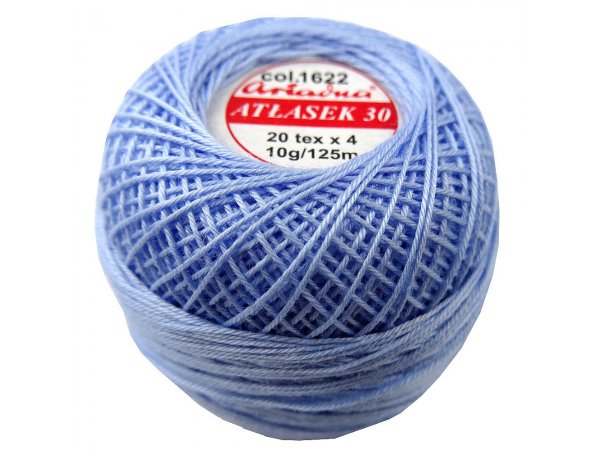 ATŁASEK 30 kordonek BŁĘKITNY 1622 Ariadna 10g 125m idealny do haftowania