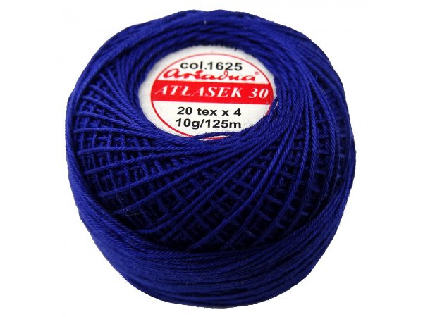 ATŁASEK 30 kordonek GRANATOWY 1625 Ariadna 10g 125m idealny do haftowania