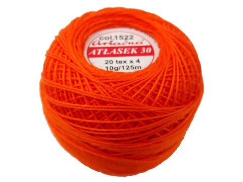 ATŁASEK 30 kordonek POMARAŃCZOWY 1522 Ariadna 10g 125m idealny do haftowania