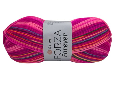 FORZA FOREVER 2707 MIX PINK YarnArt 100g 420m melanż ombre włóczka skarpetkowa na ciepłe skarpety sklep GOLDPOL
