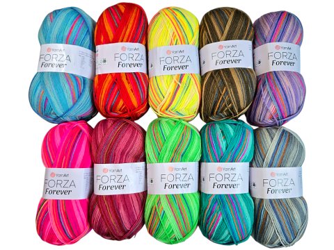FORZA FOREVER 2713 MIX SZAROŚCI YarnArt 100g 420m melanż ombre włóczka skarpetkowa na ciepłe skarpety sklep GOLDPOL