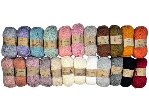 MELANGE WOOL K1854 HONEY MIODOWY Kartopu 100g 170m mix akrylu i wełny włóczki na ciepłe swetry tanie sklep Warszawa
