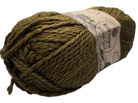 MELANGE WOOL K4001 OLIWKA CIEMNA Kartopu 100g 170m mix akrylu i wełny włóczki na ciepłe swetry tanie sklep Warszawa