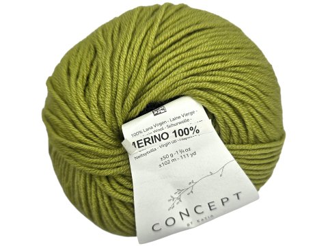 MERINO 100% 29 PISTACJA włóczka Katia 50g 102m 100% wełna z merynosa hurtownia włóczek Goldpol Warszawa