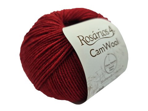 CAMWOOL 13 CZERWONY ZGASZONY BORDO 50g 165m Rosarios4 100% wełna merino i wielbłądzia sklep z włóczkami GOLD-POL Warszawa