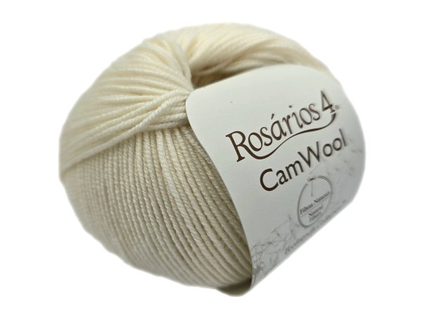 CAMWOOL 01 BIEL WEŁNY OFF WHITE 50g 165m Rosarios4 100% wełna merino i wielbłądzia sklep z włóczkami GOLD-POL Warszawa
