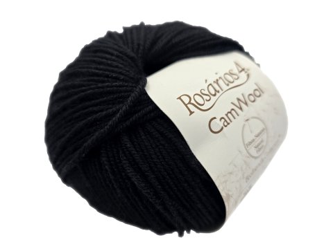 CAMWOOL 19 CZARNY SADZA 50g 165m Rosarios4 100% wełna merino i wielbłądzia sklep z włóczkami GOLD-POL Warszawa