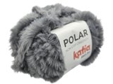 POLAR 118 SZARY ANGIELSKI włóczka KATIA 100g 60m jak futerko futro szenila sierść królika sklep z wełną GOLD-POL