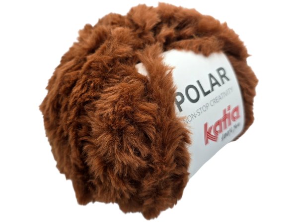 POLAR 115 RUDA WIEWIÓRKA włóczka KATIA 100g 60m jak futerko futro szenila sierść królika sklep z wełną GOLD-POL