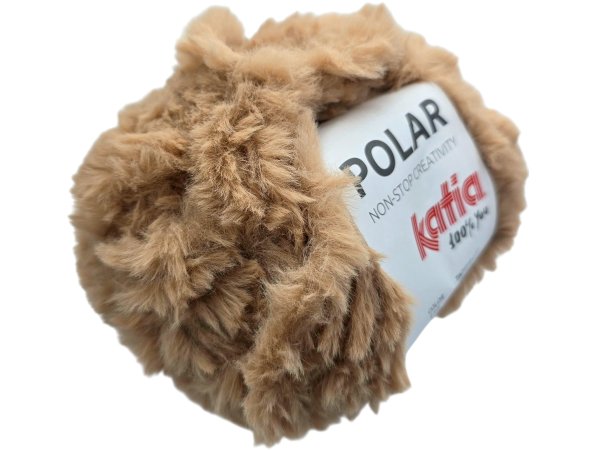 POLAR 116 BEŻOWY CHOMICZEK włóczka KATIA 100g 60m jak futerko futro szenila sierść królika sklep z wełną GOLD-POL