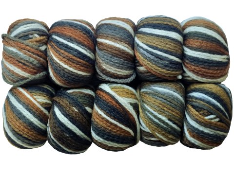 PARADISE MERINO 505 MIX BRĄZY SZAROŚCI OFF WHITE 50g 100m KATIA wełna puszysta alpaka hurtownia włóczek Gold-Pol