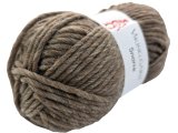 SNORRE włóczka 209 BRĄZ MELANGE Viking Garn 100g 100m 100% wełna czesankowa HIGHLAND z Peru na sweter genser koc czapkę komin