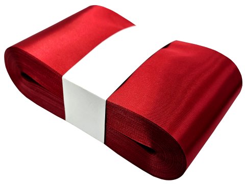 10cm 50m HURT ROYAL BORDOWA wstążka satynowa szeroka na kokardy wstęgi miękka ale sztywna hurtownia wstążek Warszawa
