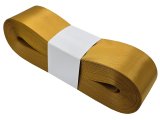 4cm 50m ZŁOTA GOLD wstążka satynowa szeroka na kokardy kokardki wstęgi hurtownia wstążęk Warszawa