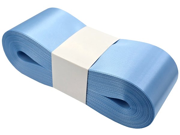 6cm 50m BŁĘKITNA LAGUNA wstążka satynowa szeroka na kokardy kokardki wstęgi hurtownia wstążek Warszawa tanie wstążki