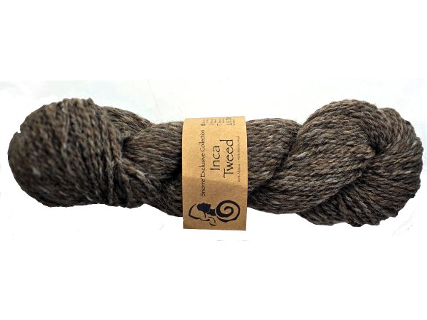 INCA TWEED włóczka 109 SZARY BRĄZ Viking Garn 50g 100m mix wełny alpaka i merino hurtownia włóczek GOLD-POL Warszawa