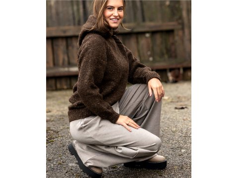 INCA TWEED włóczka 107 MELANŻ JASNY SZARY BEŻ Viking Garn 50g 100m mix wełny alpaka i merino hurtownia włóczek