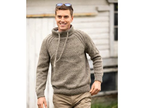 INCA TWEED włóczka 107 MELANŻ JASNY SZARY BEŻ Viking Garn 50g 100m mix wełny alpaka i merino hurtownia włóczek