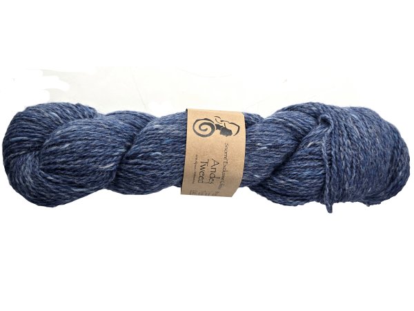 ANDES TWEED włóczka 224 MELANŻ NIEBIESKI Viking Garn 50g 100m mix wełny alpaka i merino hurtownia włóczek GOLD-POL Warszawa
