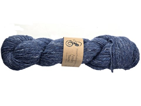 ANDES TWEED włóczka 224 MELANŻ NIEBIESKI Viking Garn 50g 100m mix wełny alpaka i merino hurtownia włóczek GOLD-POL Warszawa