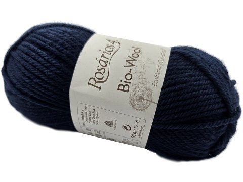 BIO-WOOL 31 GRANATOWA CIEMNA 50g 82mRosarios4 100% wełna merino GOTS sklep z włóczkami GOLD-POL Warszawa