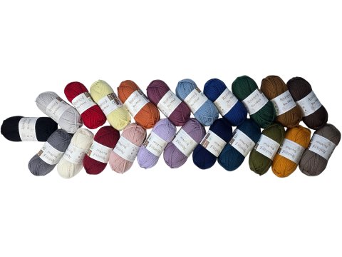 BIO-WOOL 03 NIEBIESKA 50g 82mRosarios4 100% wełna merino GOTS sklep z włóczkami GOLD-POL Warszawa
