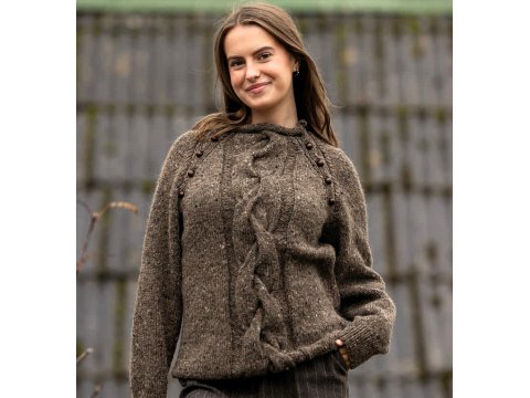 INCA TWEED włóczka 103 PRAWIE CZARNY Viking Garn 50g 100m mix wełny alpaka i merino hurtownia włóczek GOLD-POL Warszawa