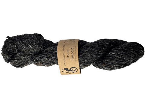 INCA TWEED włóczka 117 GRAFIT MELANŻ Viking Garn 50g 100m mix wełny alpaka i merino hurtownia włóczek GOLD-POL Warszawa