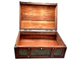 Przybornik krawiecki Antic Coffer wymiary 300x200x150mm drewniany bez wyposażenia największy egzemplarz