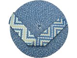 38mm taśma nośna ZYGZAK 16 cena za 1m SKY BLUE dwustronna do toreby plecaka na uszy rączki pasek taśmy nośne