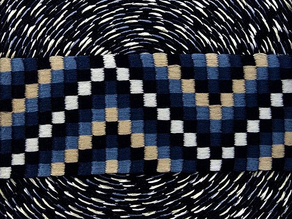 38mm taśma nośna ZYGZAK 20 cena za 1m NAVY GRANATOWY dwustronna do toreby plecaka na uszy rączki pasek taśmy nośne