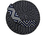 38mm taśma nośna ZYGZAK 20 cena za 1m NAVY GRANATOWY dwustronna do toreby plecaka na uszy rączki pasek taśmy nośne