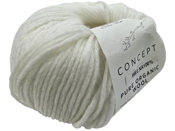 PURE ORGANIC WOOL 50 BIAŁY...