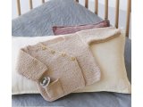 BABY NATURE 112 BEŻ CIEPŁY włóczka KATIA 25g 110m wełna merino 100% dla niemowląt certyfikat ICEA GOTS OUTLET