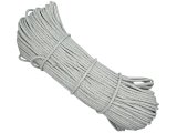 Sztywny sznurek 5mm do szycia na maszynie 100m by GOLD-POL LIGHT GREY pleciony 100% bawełna z recyklingu na torby kosze