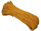 Sztywny sznurek 5mm do szycia na maszynie 100m by GOLD-POL MUSTARD MUSZTARDOWY pleciony 100% bawełna z recyklingu na torby kosze